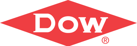 The dow logo with a red diamond in the middle.