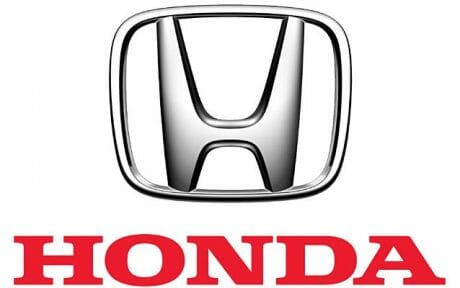 Honda logo on a white background.