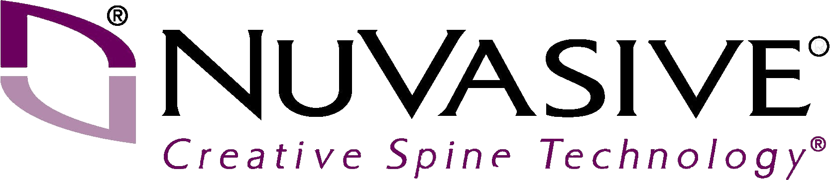 The nuvasive creative spine technology logo.