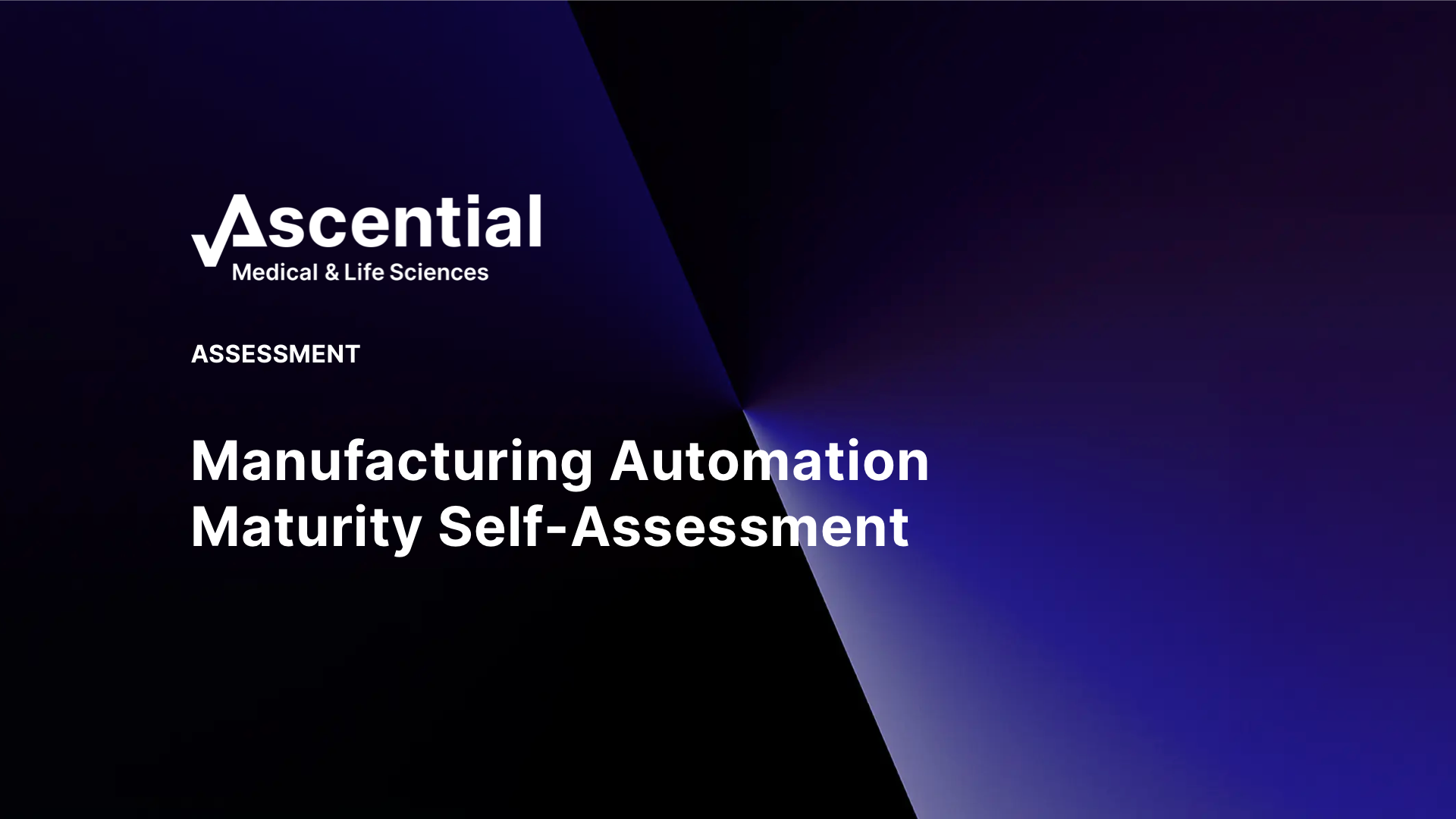 Manufacturing Automation Maturity Self-Assessment